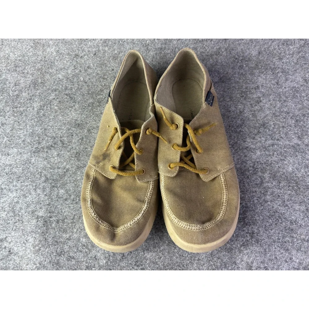 Chaco Paonia Loafers Mens 9 Tan Canvas Slip‎ On Casual Shoes JCH108353
